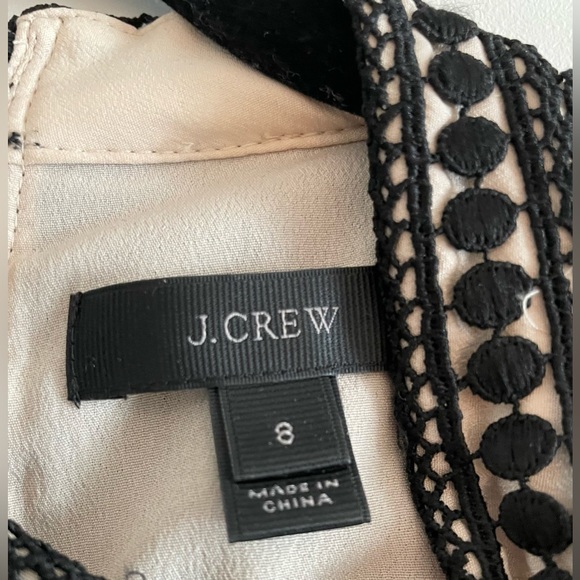 Jcrew Black & Cream Size 8 Dress - Picture 2 of 3